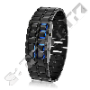  Gold Samurai Blue/Yellowgold - Japanese Inspired LED Watch 